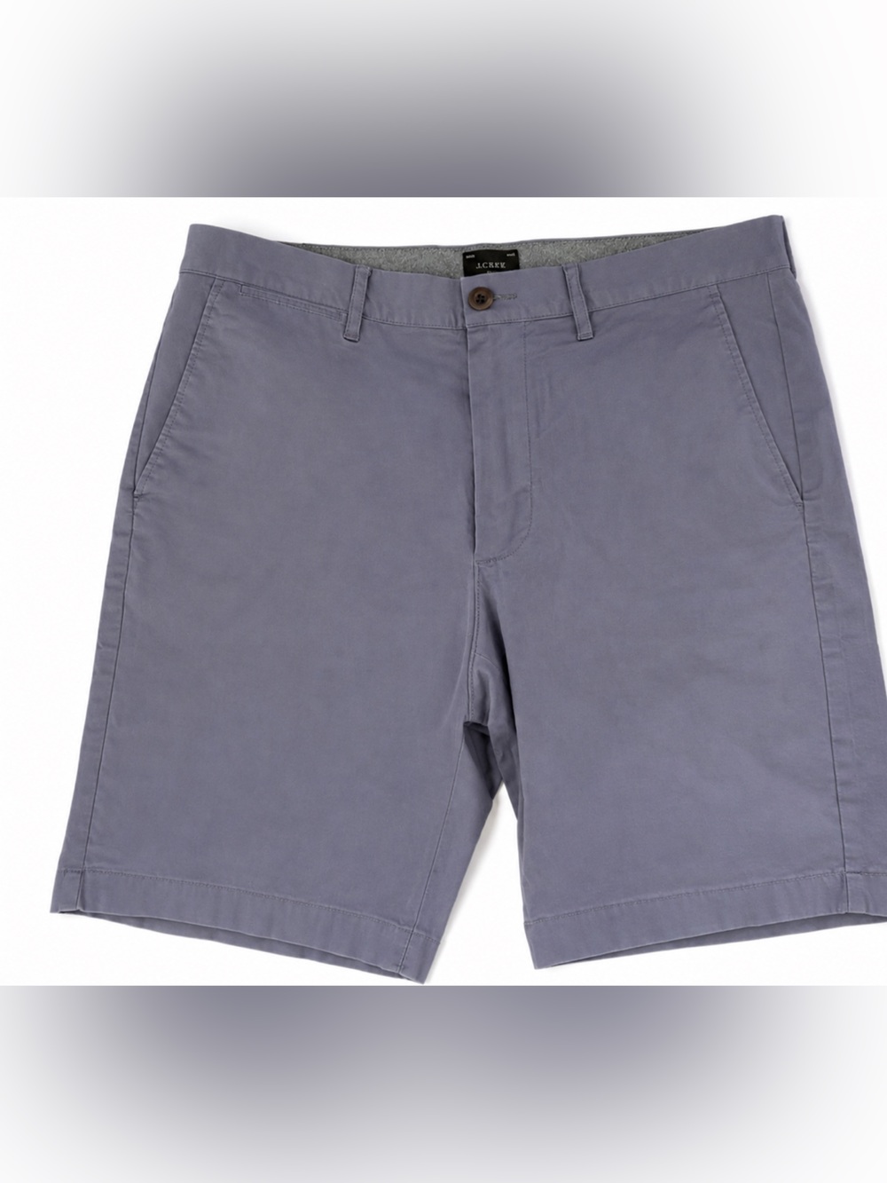J.Crew Men’s 9” Stretch Chino Shorts Blue Gray Size 32 NWT Classic Flat Front